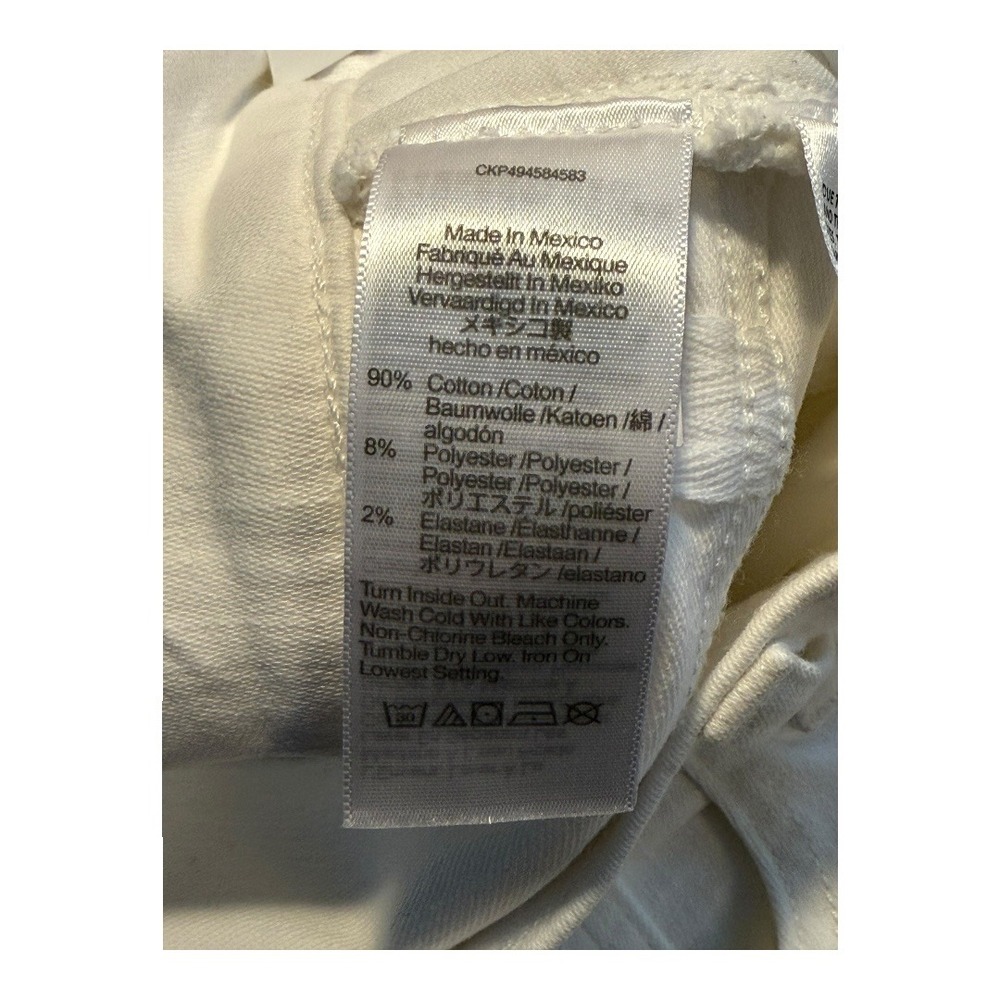 Madewell Women's‎ Size 16 White Flared Wide Leg Jeans High Rise Cropped Raw Hem - Picture 8 of 8